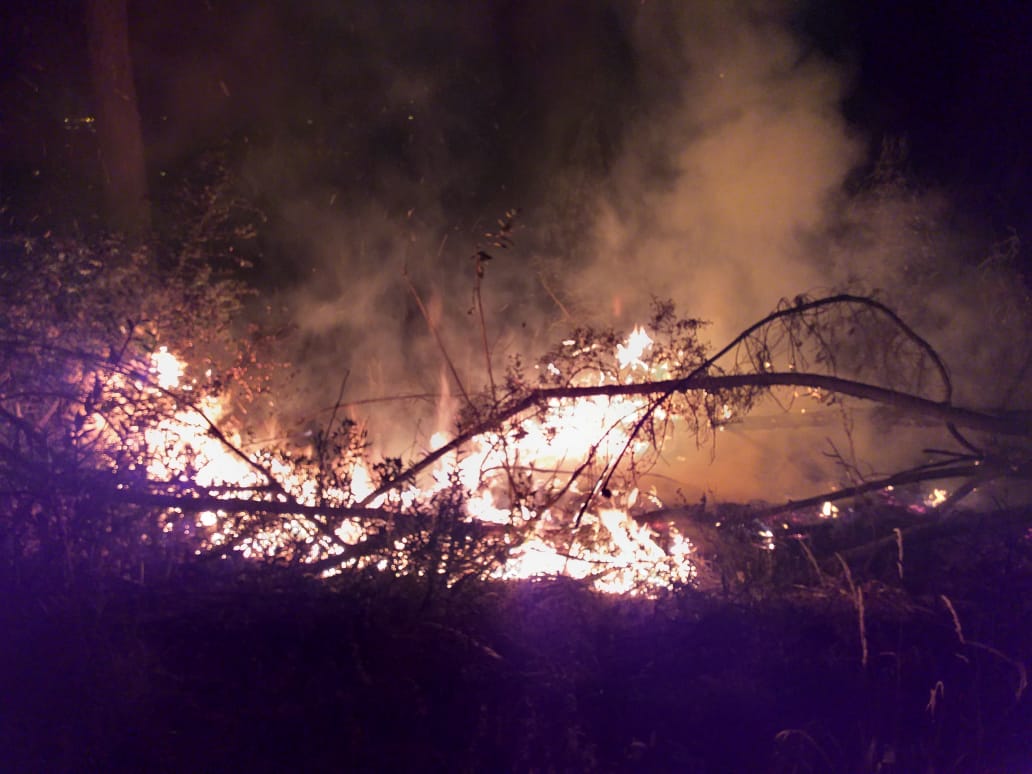 Alerta en Soacha por incendio que afectaría pinturas rupestres