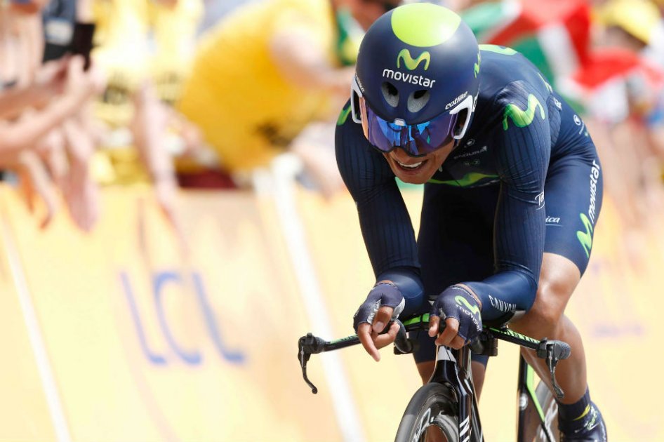 Nairo Quintana finalizó en la posición 18 en el prólogo del Tour de Romandía. Foto: EFE
