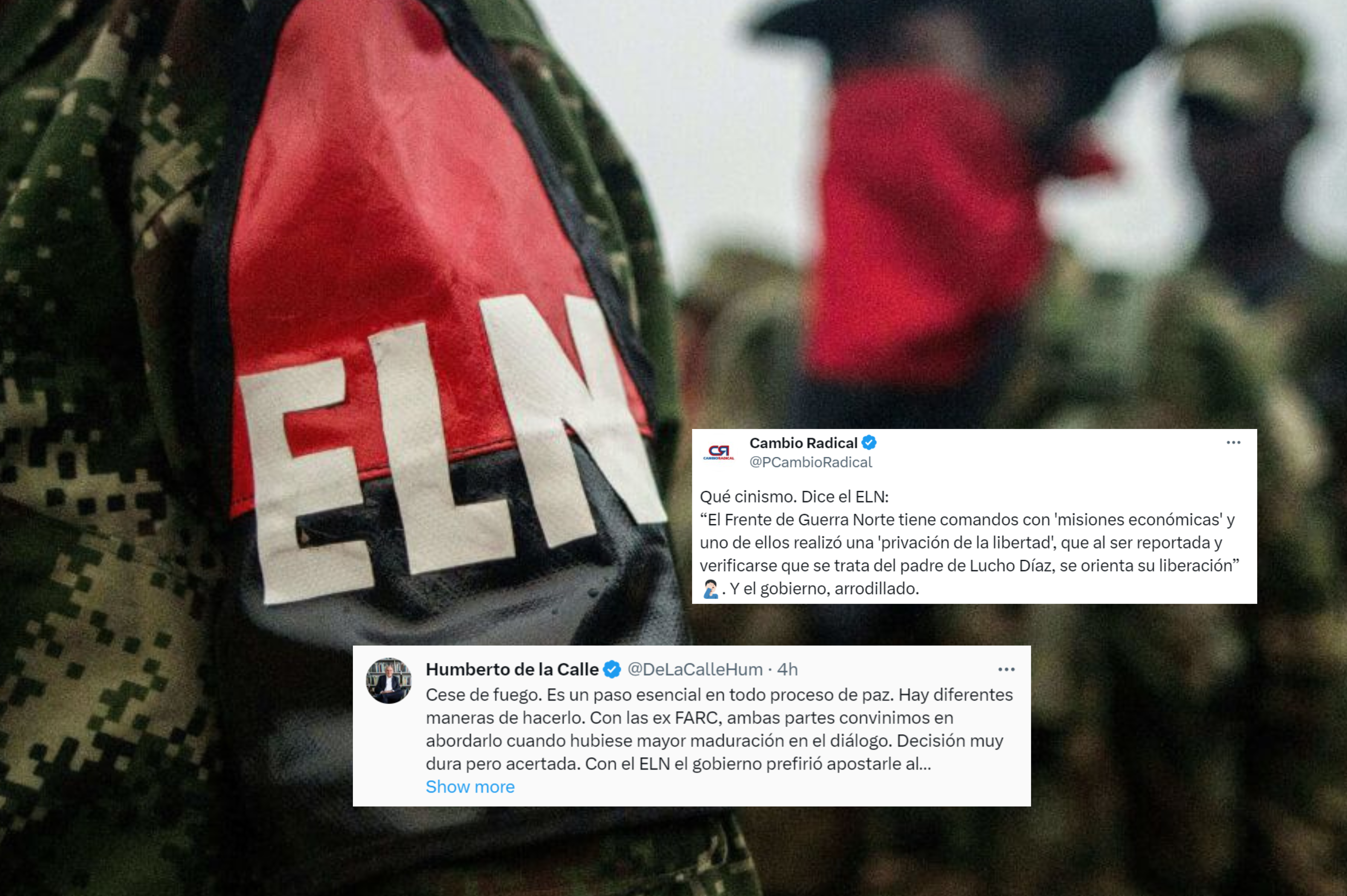 Cese al fuego y “misiones económicas” del ELN levantan debate sobre la “paz total”