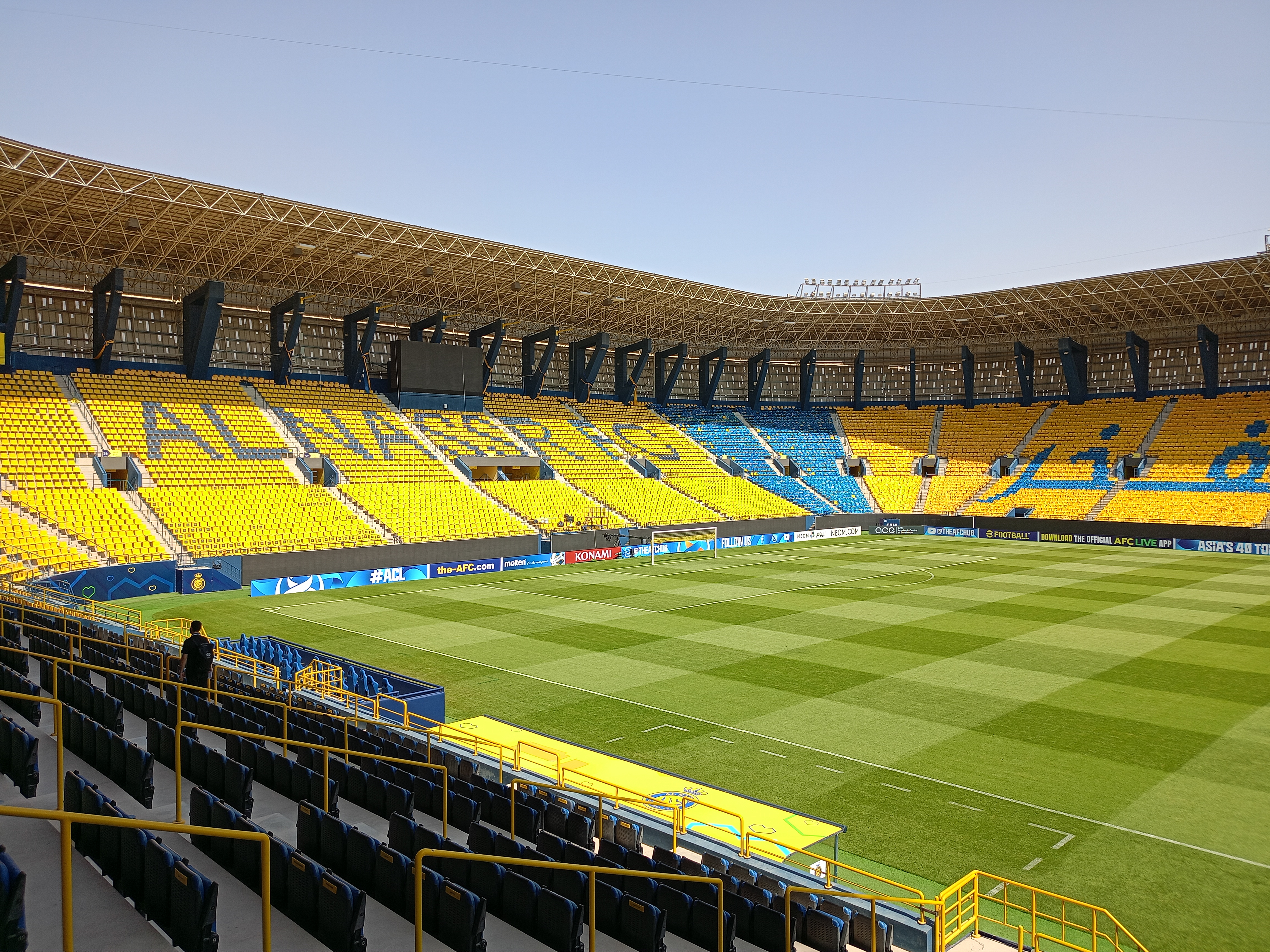 RIAD(ARABIA SAUDÍ), 25/10/2023.- Vista del estadio Al-Awwal Park de Riad, Arabia Saudí. La Federación Española de Fútbol (RFEF) confirmó este miércoles que el derbi Real Madrid-Atlético de Madrid abrirá el miércoles 10 de enero la Supercopa 2024 en Riad, donde el Barcelona y el Osasuna se medirán al día siguiente en la otra semifinal y la final será el domingo 14. EFE/RFEF SOLO USO EDITORIAL/SOLO DISPONIBLE PARA ILUSTRAR LA NOTICIA QUE ACOMPAÑA (CRÉDITO OBLIGATORIO)