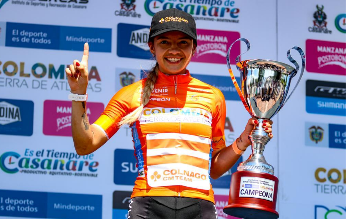 Lina Hernández se coronó campeona del Tour Femenino