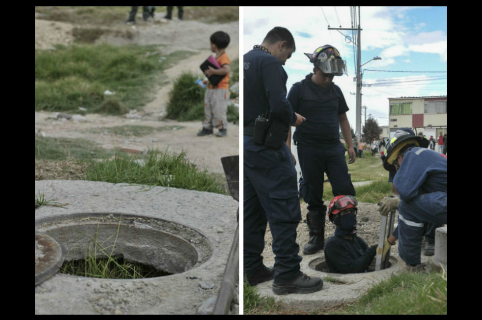 Este es el perímetro en donde habría caído Juan Sebastián Fuentes