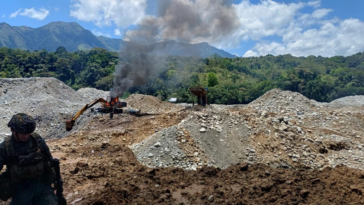 Autoridades adelantaron dos operativos contra red de minería ilegal en Tolima