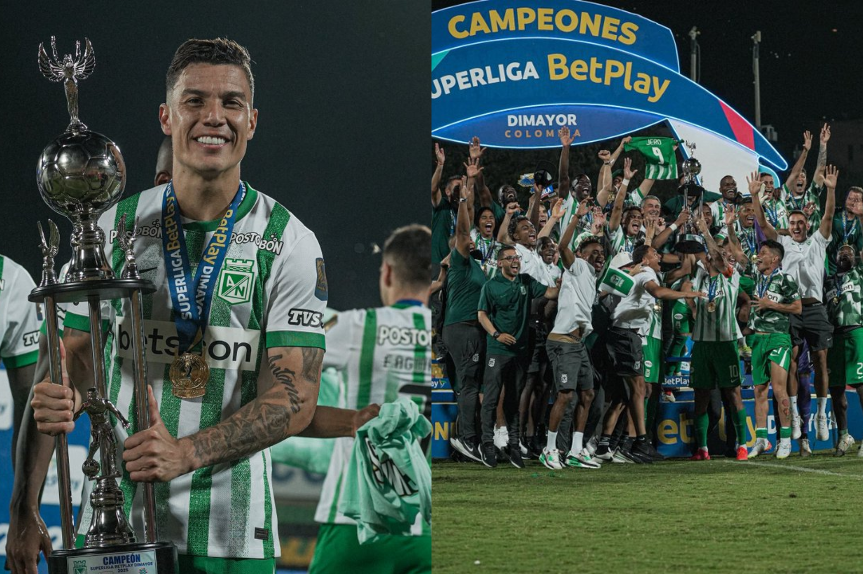 Atlético Nacional, tras ganar en diciembre la liga y la copa, este jueves también levantó la Superliga.