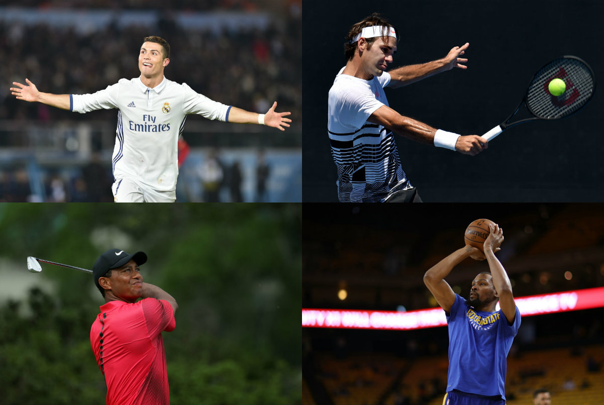 James y Falcao, entre los deportistas más famosos del mundo