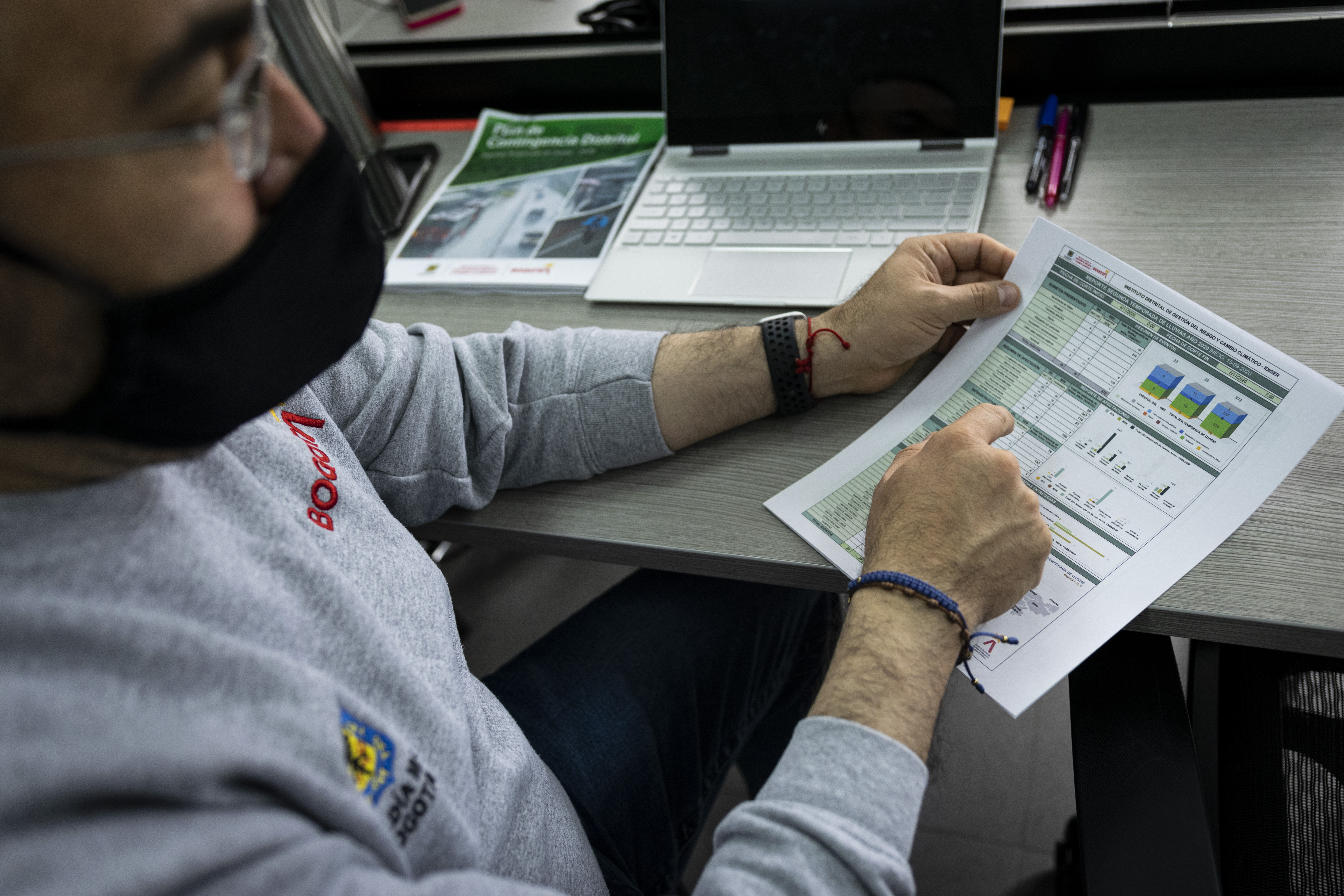 Guillermo Escobar Castro, director IDIGER, explica reporte diario de lluvias en Bogotá