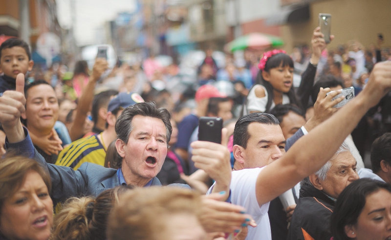 Iván Duque y su fórmula Martha Lucía Ramírez celebran su triunfo de ayer en las urnas. / Mauricio Alvarado