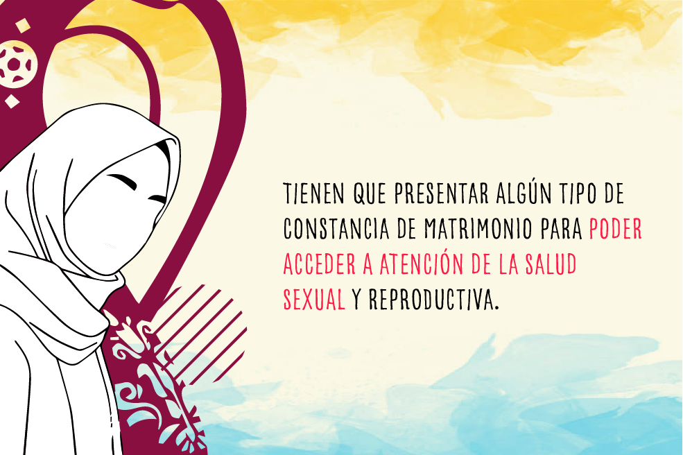 Tienen que presentar algún tipo de constancia de matrimonio para poder acceder a atención de la salud sexual y reproductiva.