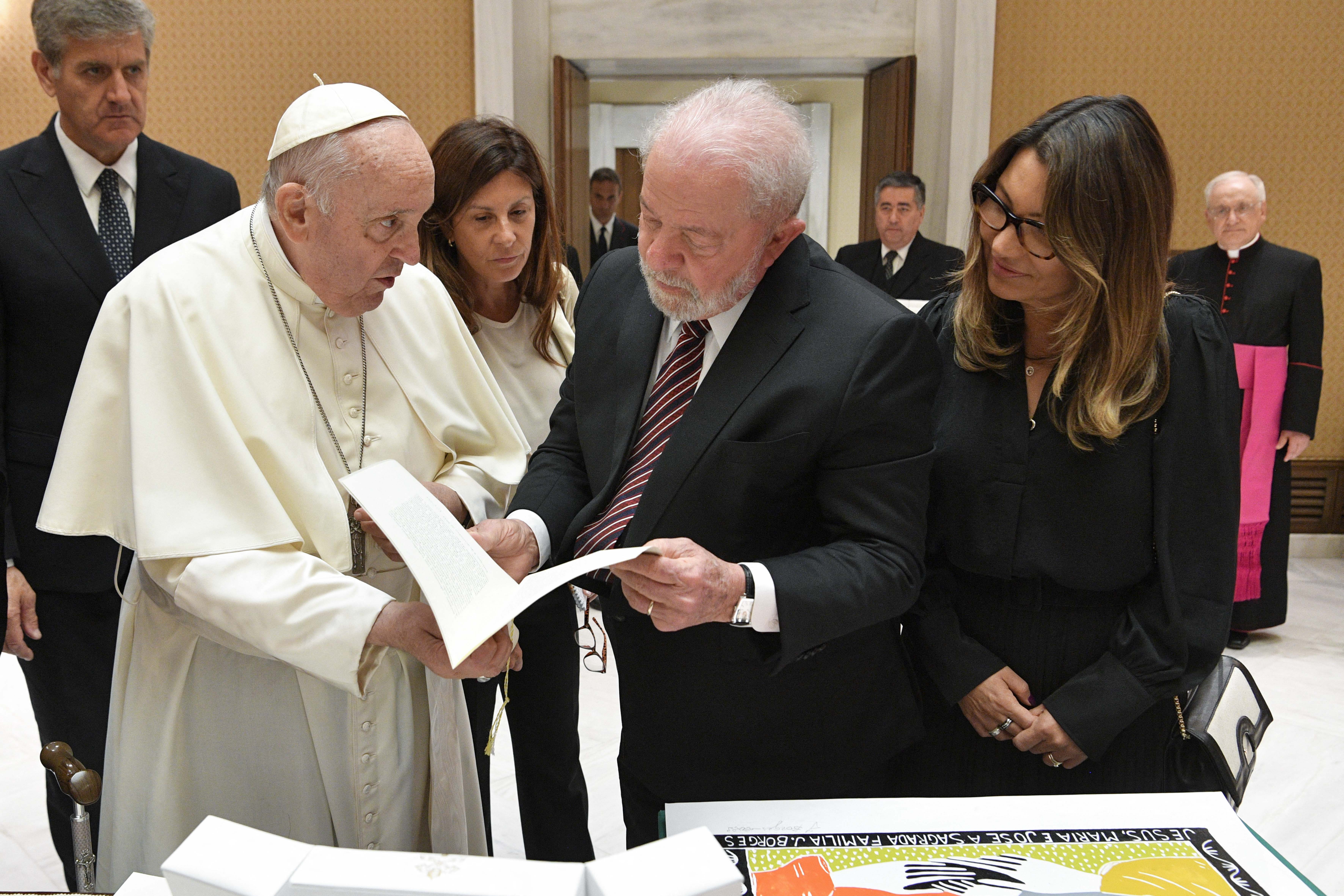 Emmanuel Macron y el papa Francisco, algunos de los encuentros de Lula en Europa