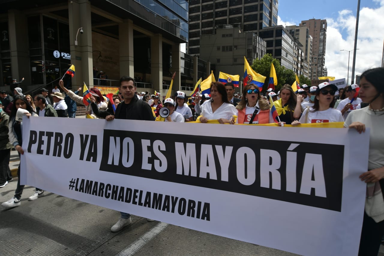 El encuentro nacional ha sido denominado como la ‘Marcha de la Mayoría’ afirmando que, según ellos, "cada vez son menos los colombianos que están de acuerdo con el actual gobierno".