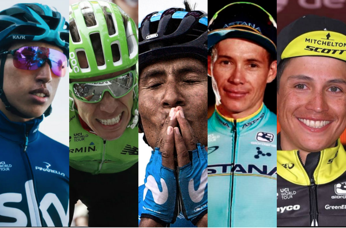 Los 50 colombianos en la élite del ciclismo mundial en 2019