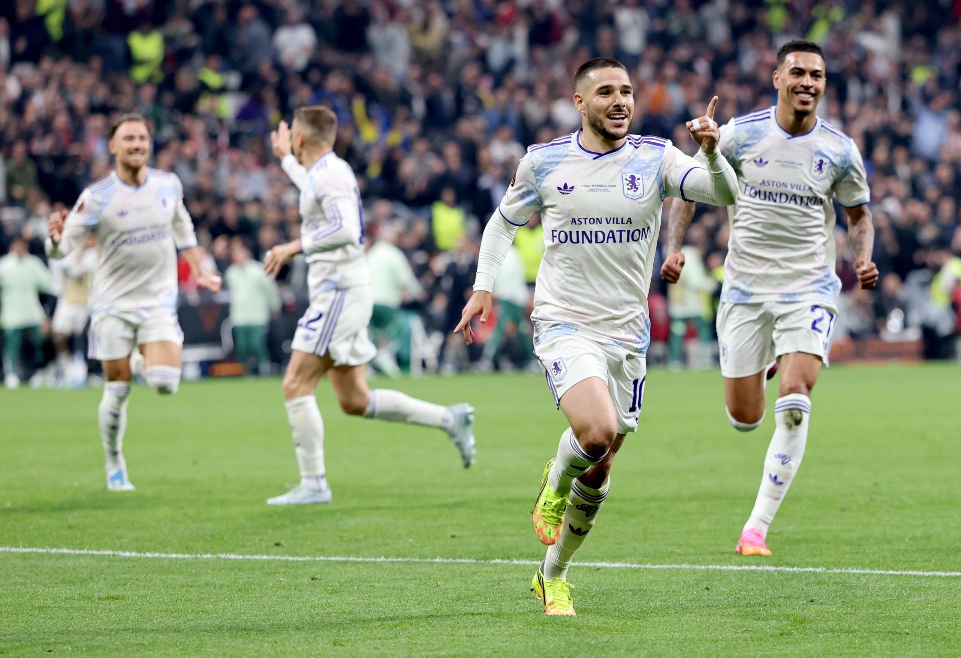 Aston Villa hizo historia: goleó 3-0 a Friburgo y conquistó su primera UEFA Europa League