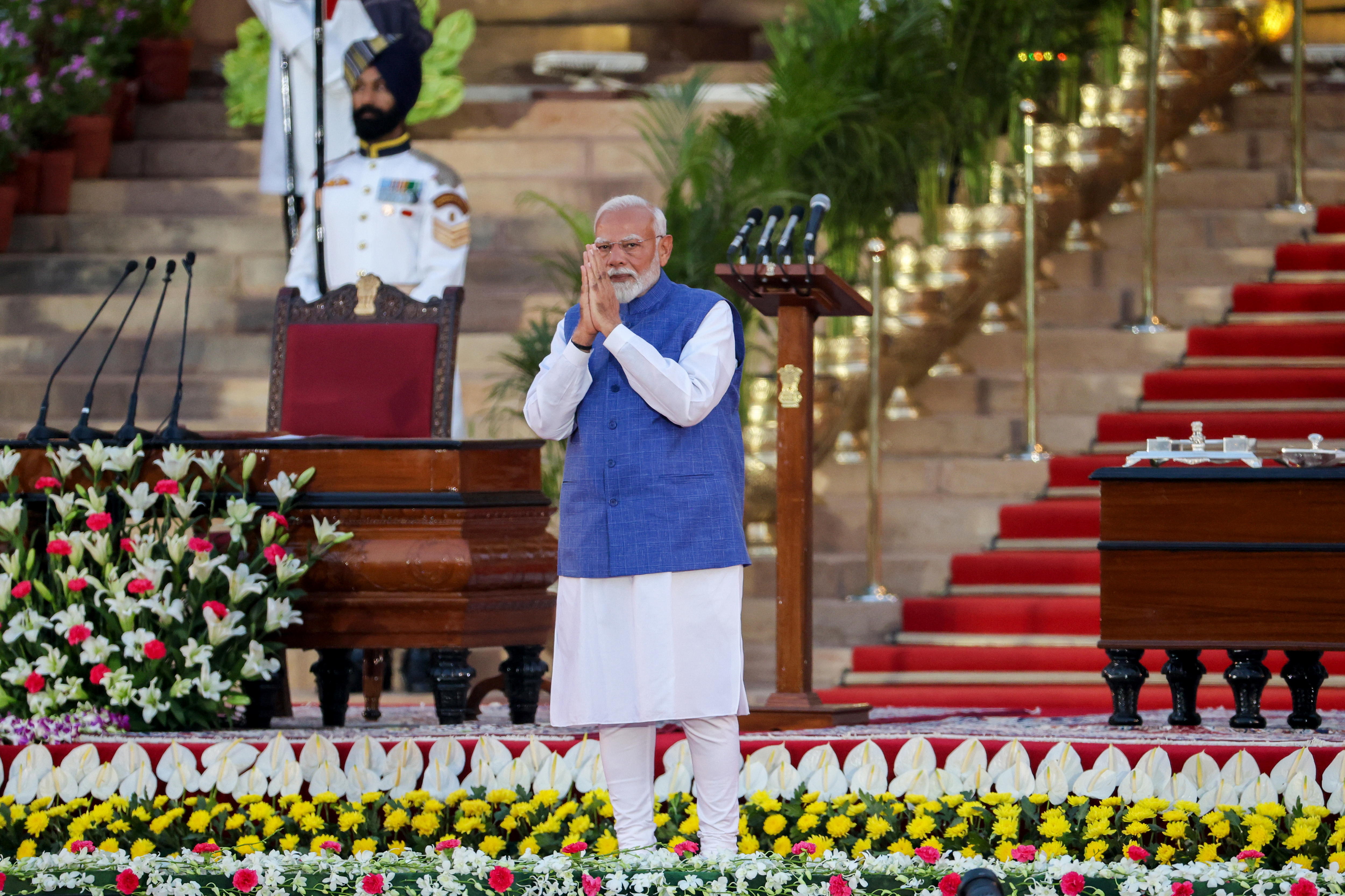 Narendra Modi juró su tercer mandato como primer ministro de la India