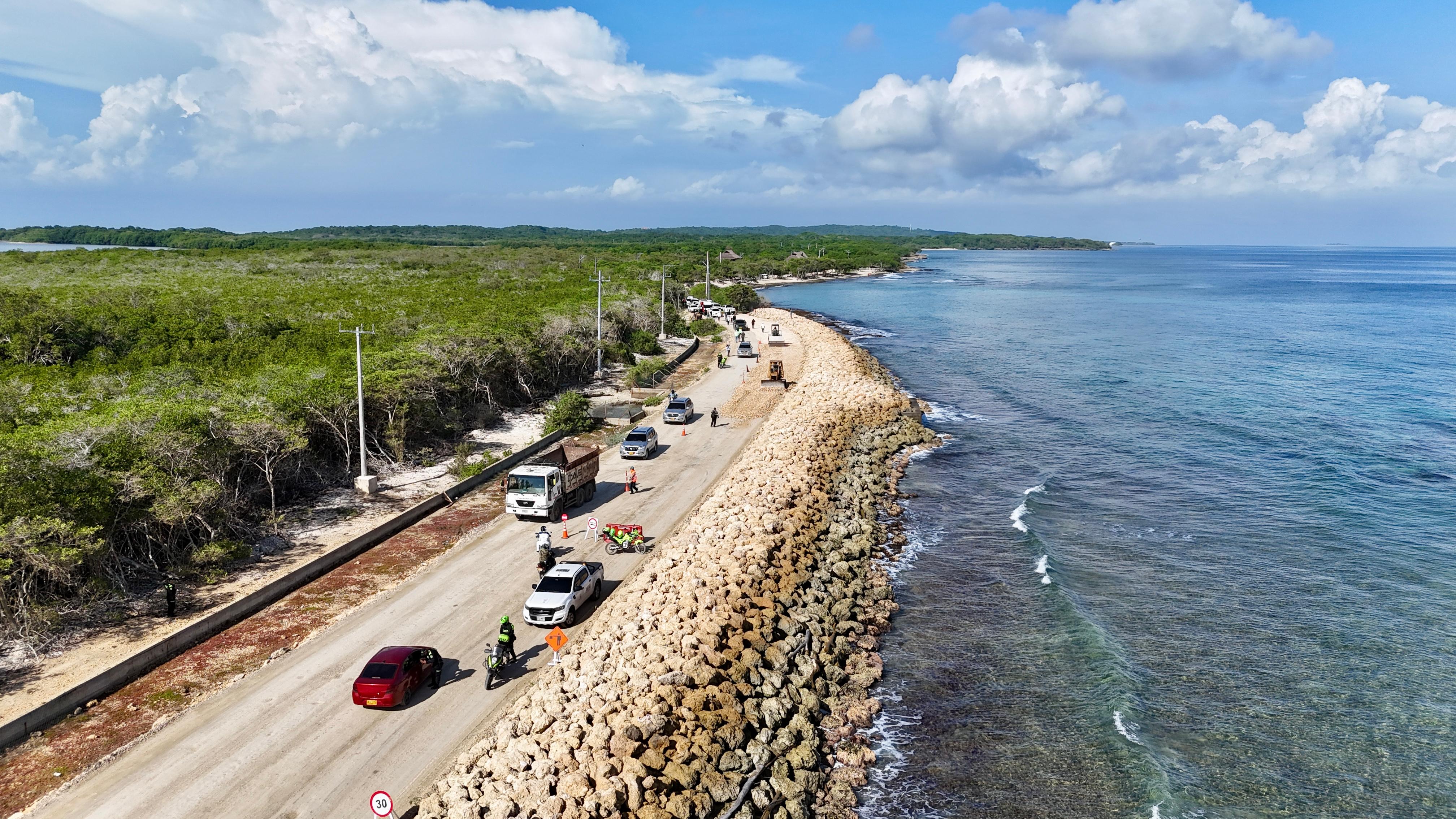 Iniciaron las obras en la vía a Barú que beneficiarán a más de 20 mil habitantes