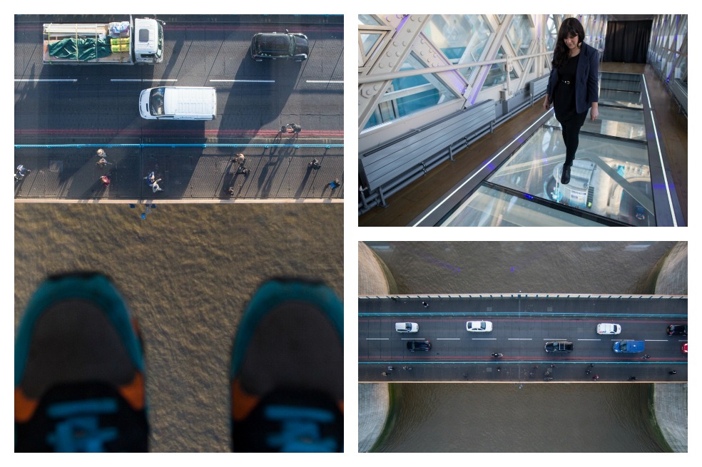 Impactantes imágenes de la visualización de ‘cristal’ en el Tower Bridge de Londres