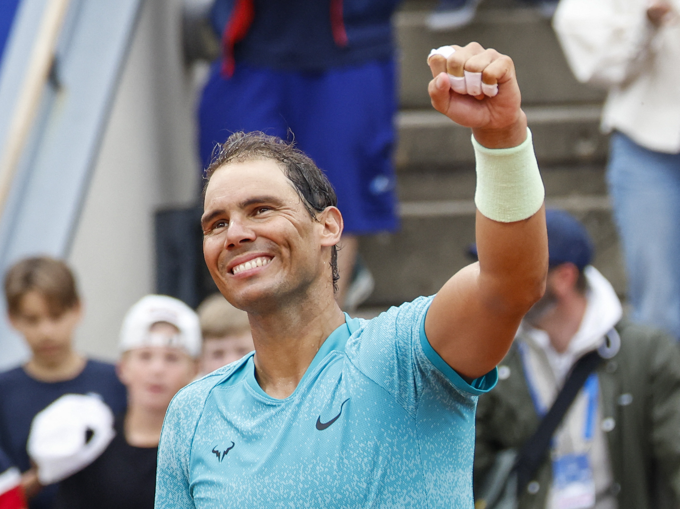 Rafa Nadal volvió a jugar en ‘singles’ y le ganó al hijo del legendario Bjorn Borg