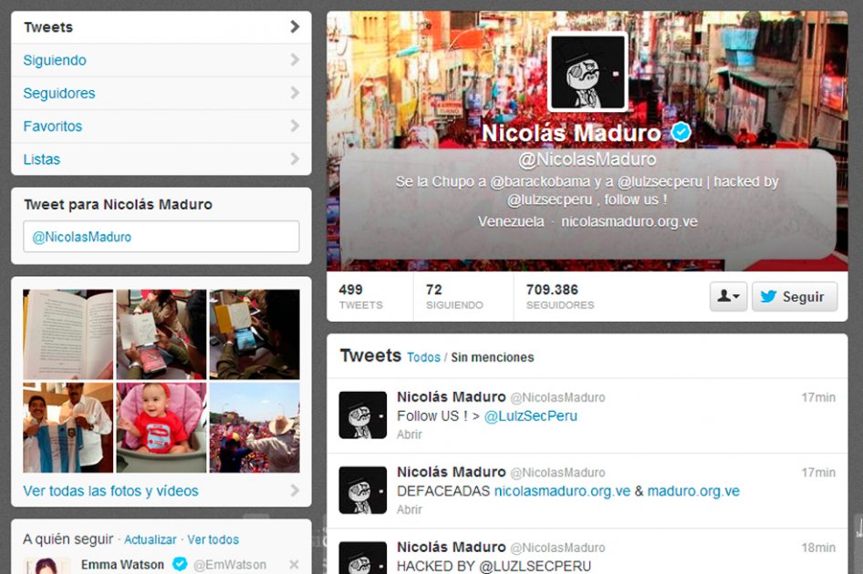 Piratean cuenta en Twitter de Maduro y dicen que fue desde Bogotá