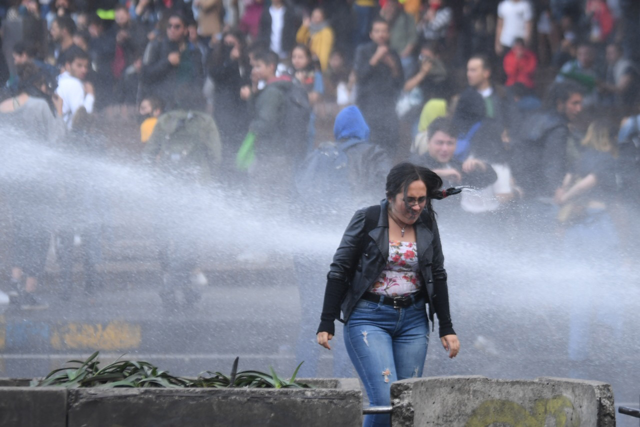 Nuevos choques entre Esmad y estudiantes de U. Javeriana