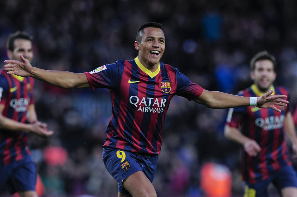 Alexis Sánchez guió al Barcelona a su primer triunfo de 2014