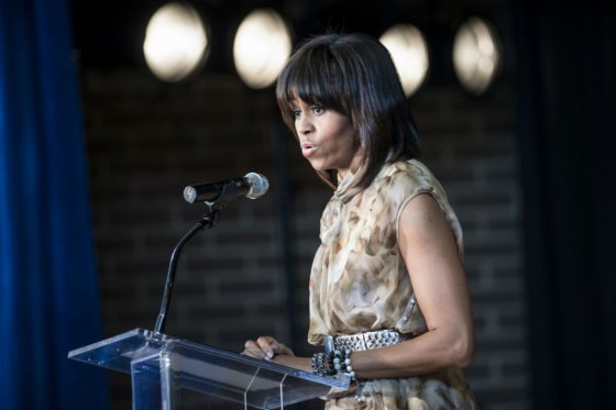 Michelle Obama confrontó a manifestante en acto de recaudación de fondos