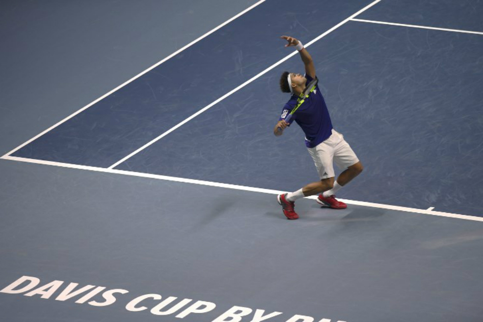 Final de la Copa Davis: el francés Tsonga iguala la serie ante Bélgica