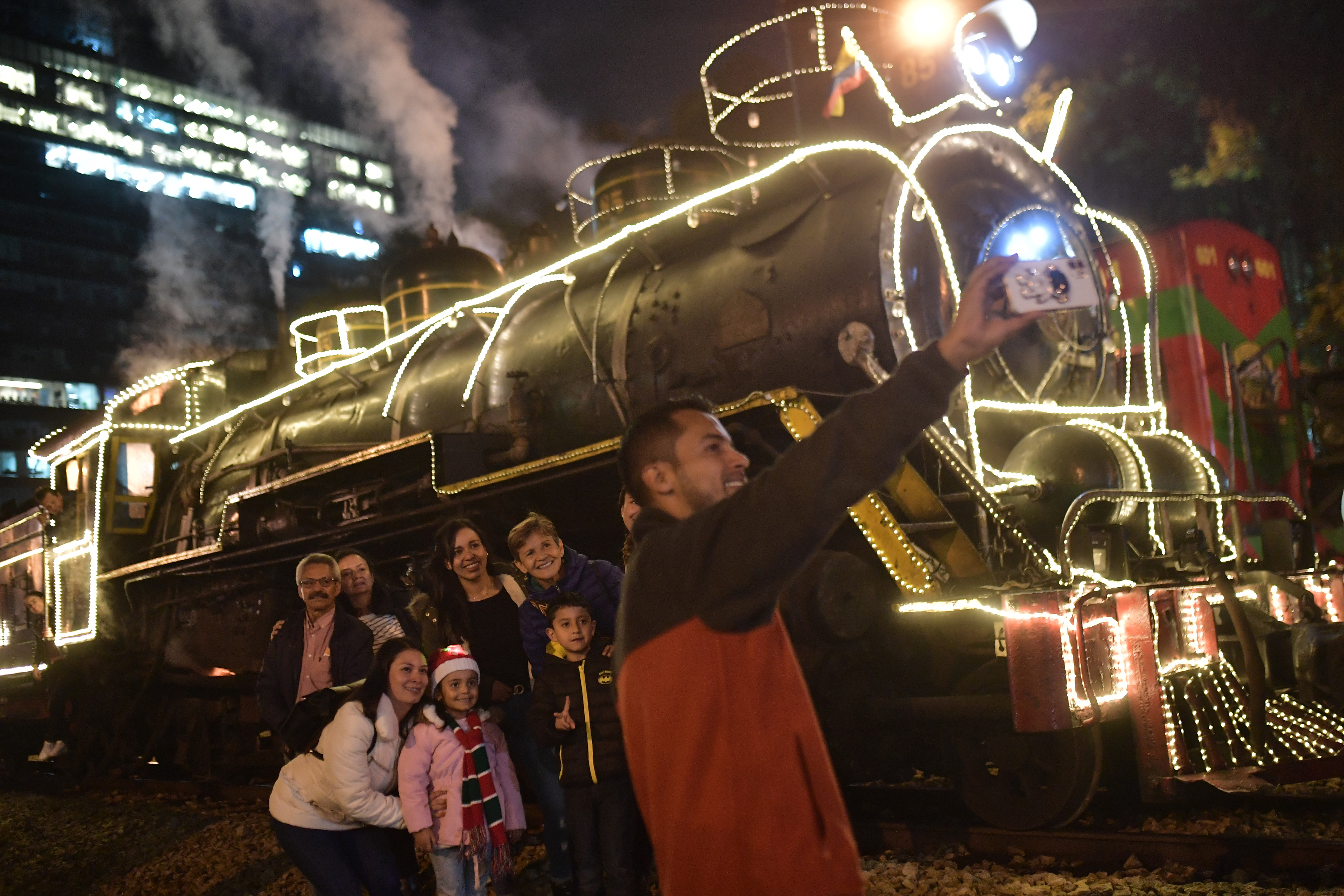 Tren de la Sabana en época decembrina