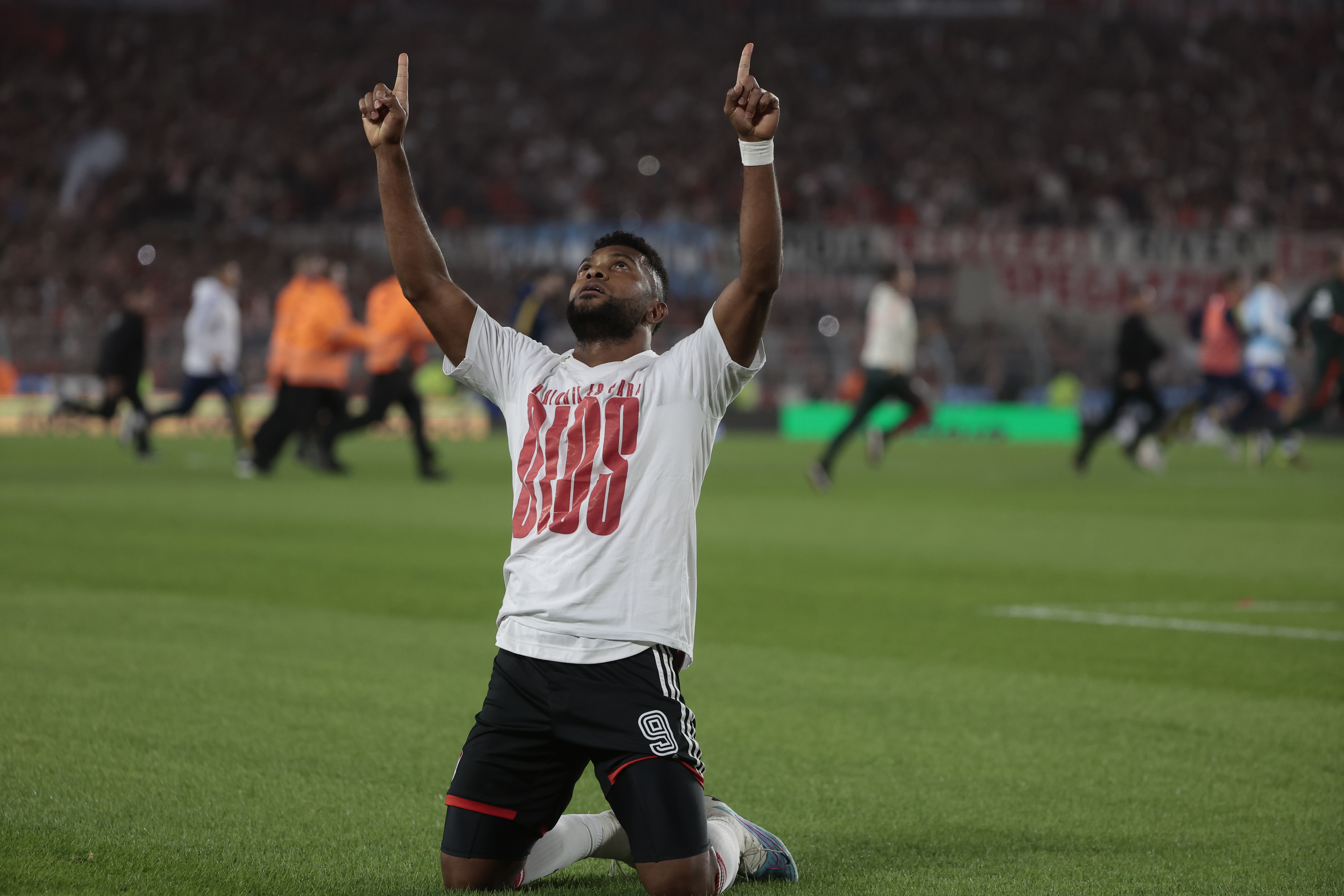 Miguel Ángel Borja le dio la victoria a River Plate en el Superclásico ante Boca