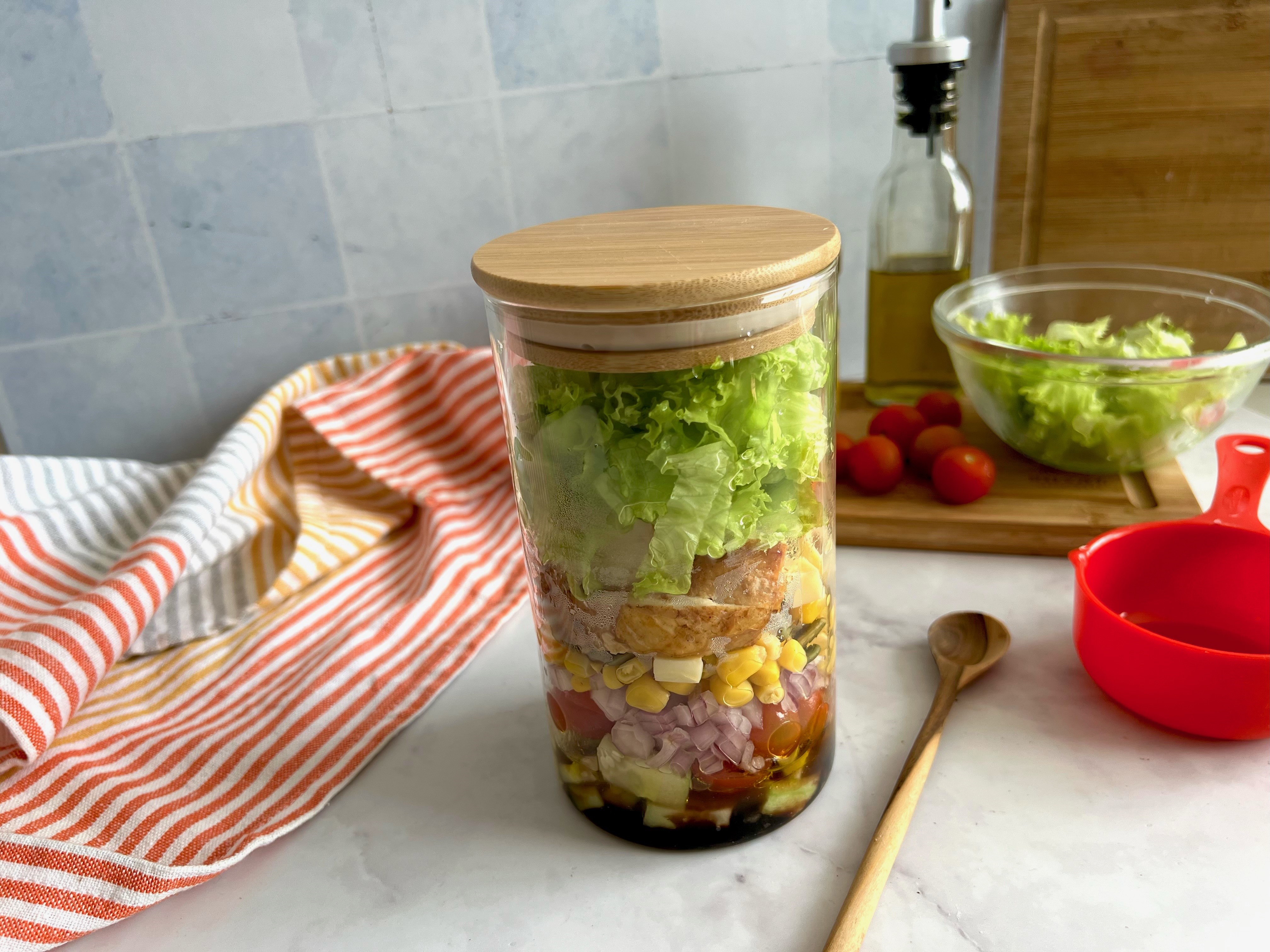 Estos son los ingredientes para llevar a la mesa una ‘jar salad’