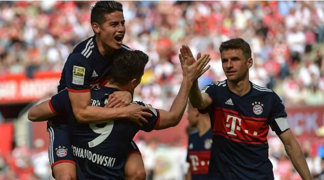 James, gol y asistencia en el triunfo del Bayern sobre el Colonia