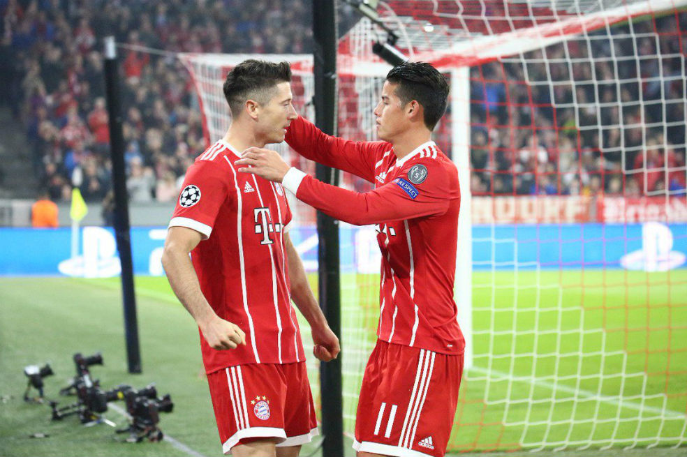 Con James, el Bayern ganó en su debut de Liga de Campeones