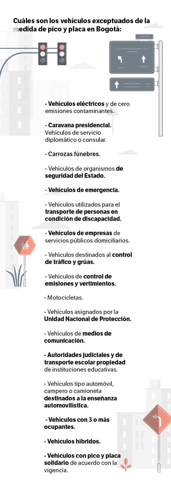 Vehículos que puedes transitar.