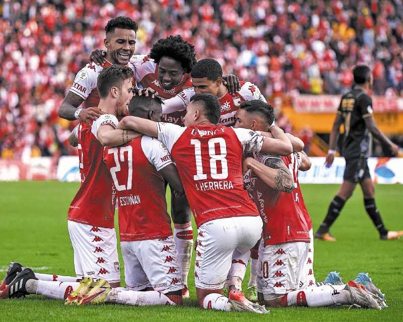Santa Fe venció a Once Caldas y terminó líder del torneo. / Mauricio Alvarado 