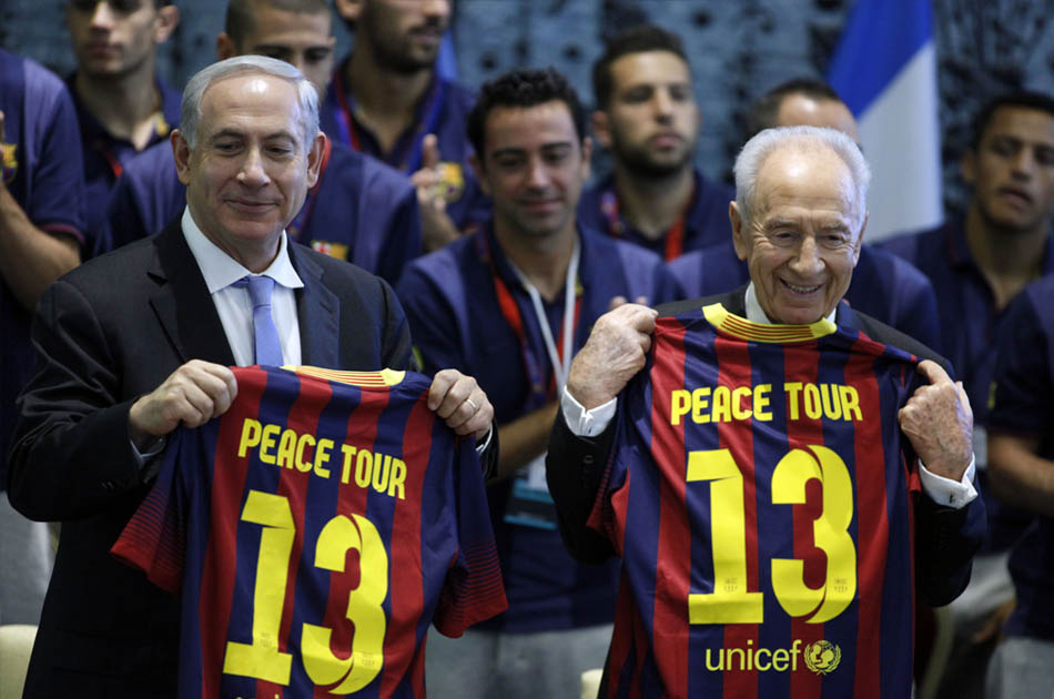 Estrellas del Barcelona «mensajeros de paz»: Presidente de Israel