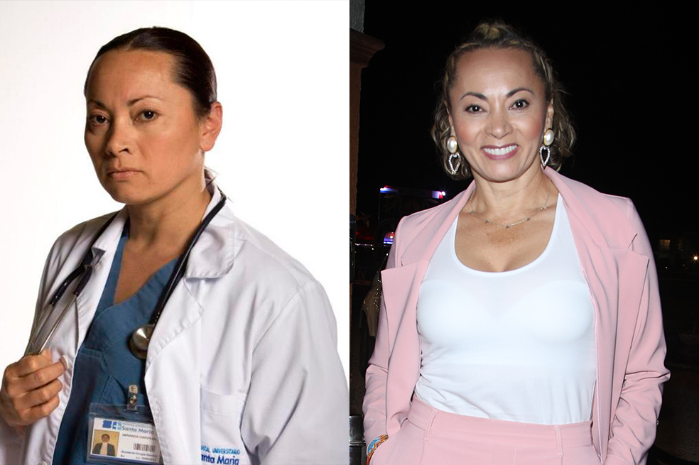 Aída Morales interpretó a la doctora Miranda Carvajal, jefe de residentes.