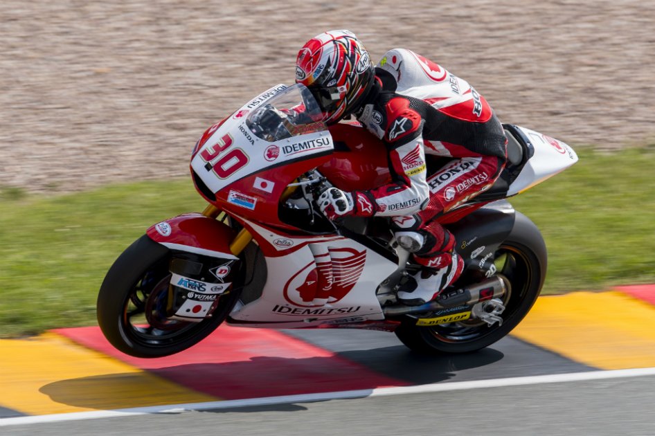 El japonés Nakagami, el más rápido en sesión clasificatoria de Moto 2 del GP de Alemania