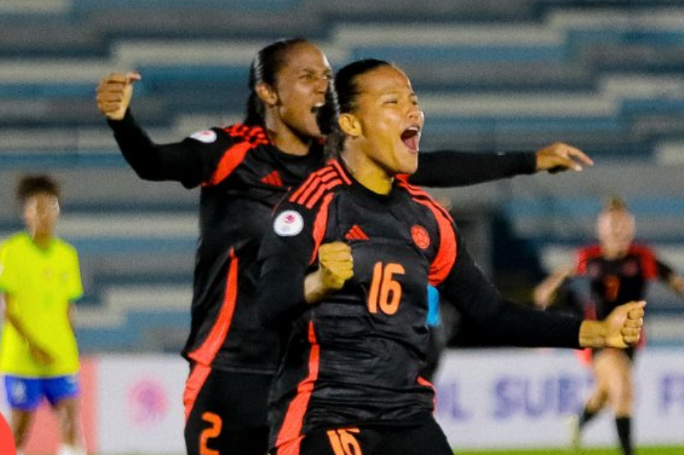 Colombia venció a Brasil y terminó primera del Grupo B del Suramericano Sub 20