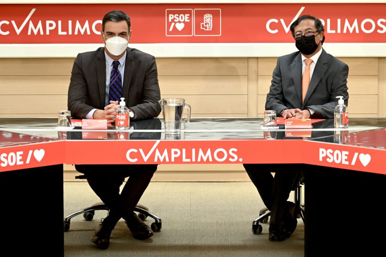 Pedro Sánchez llegará este martes a Colombia para reunirse con Gustavo Petro