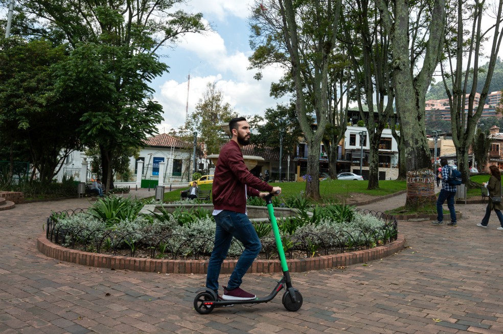 Los monopatines eléctricos de Grin llegaron a Bogotá