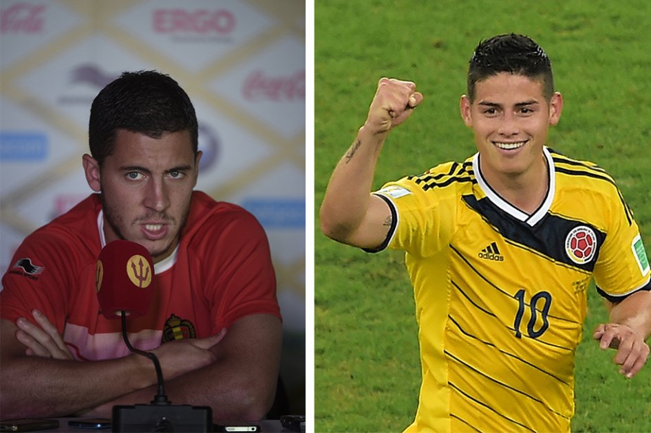El belga Hazard alaba a James Rodríguez