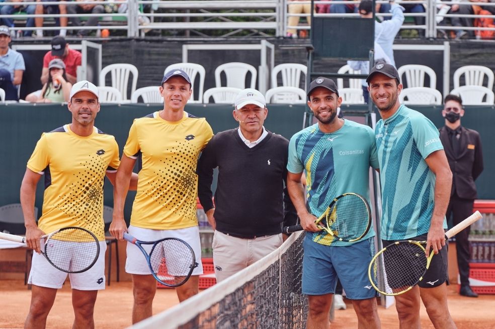 La exhibición que jugaron Cabal y Farah contra González y Falla en Bogotá