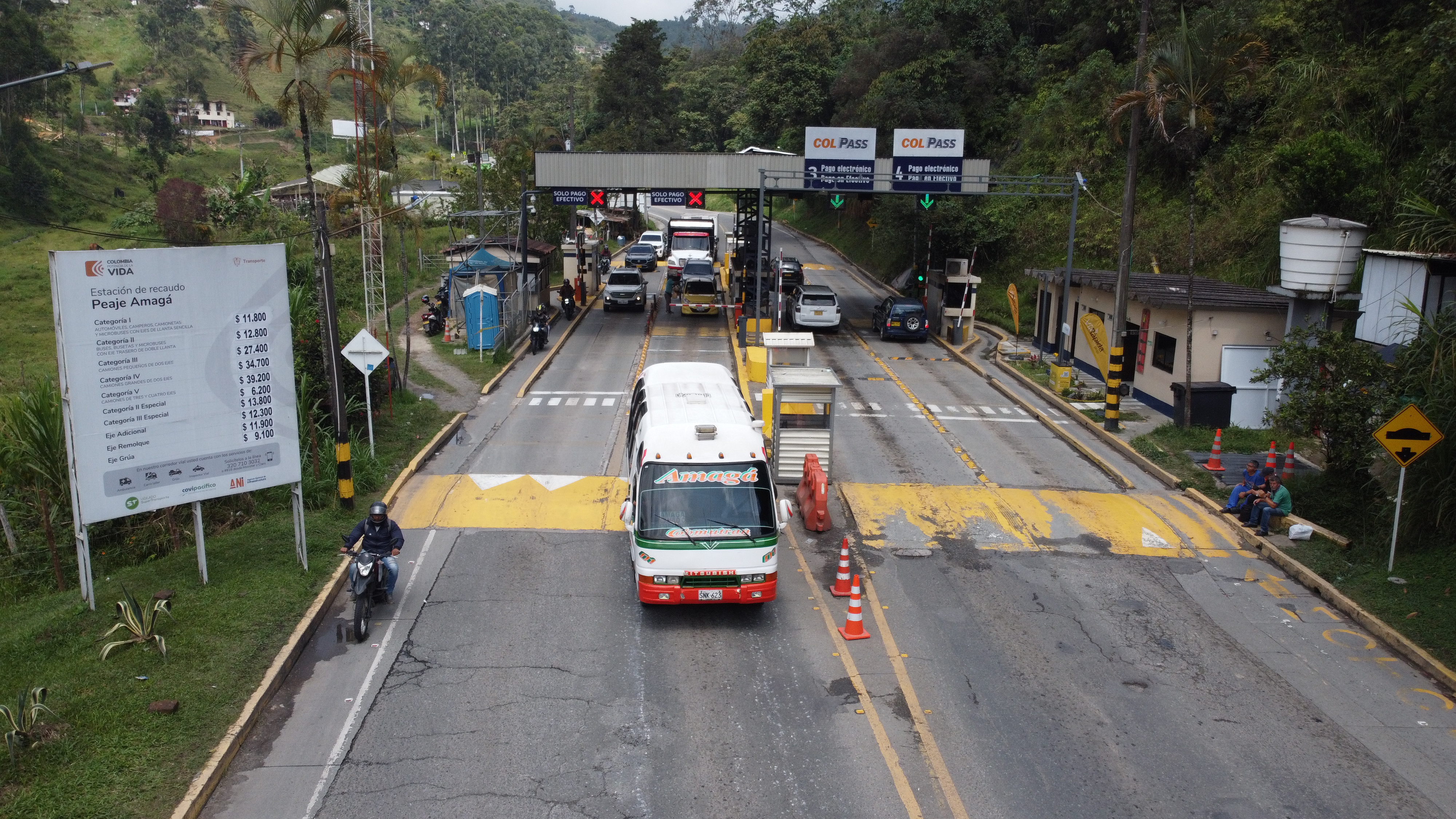 Comienzan las obras para ampliar el peaje de Amagá, un alivio al embotellamiento