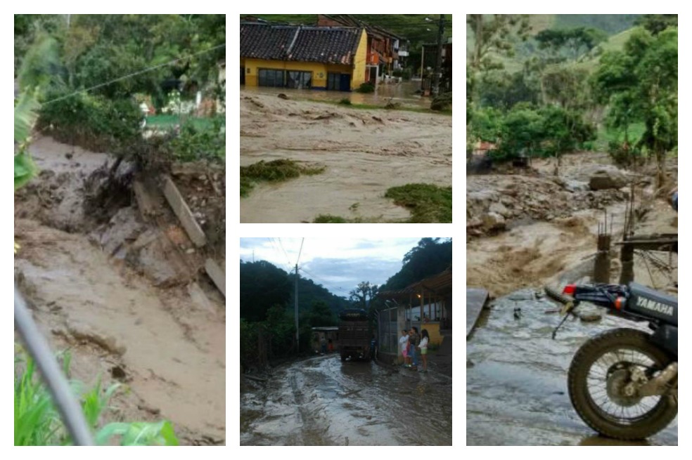 Imágenes de la desolación tras la avalancha en Salgar