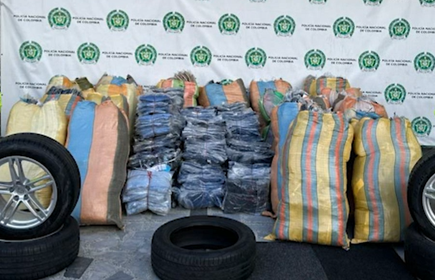 La mercancía fue incautada en medio de un allanamiento al inmueble.