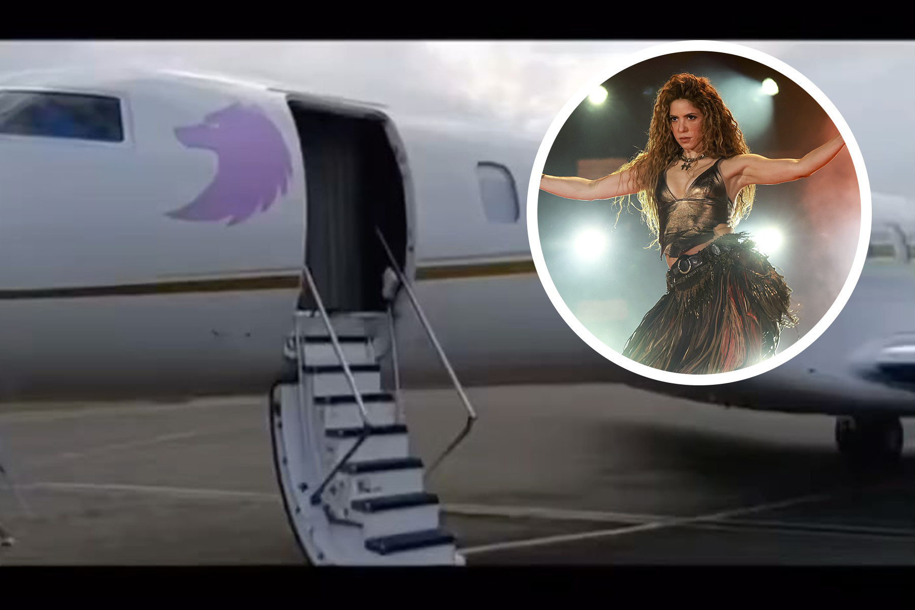 El lujoso avión de Shakira. Así es el interior del jet donde viajan Milan y Sasha