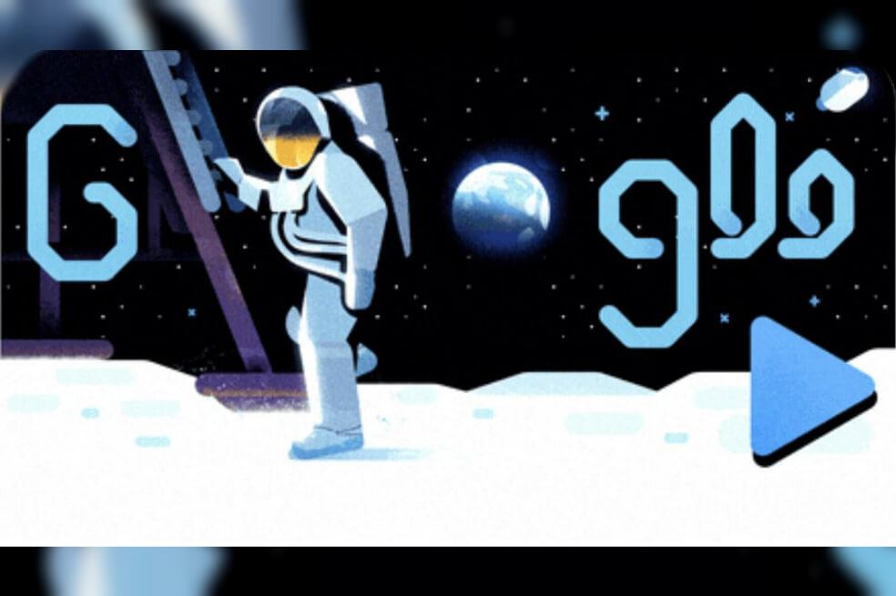 El doodle con el que Google celebra los 50 años del alunizaje