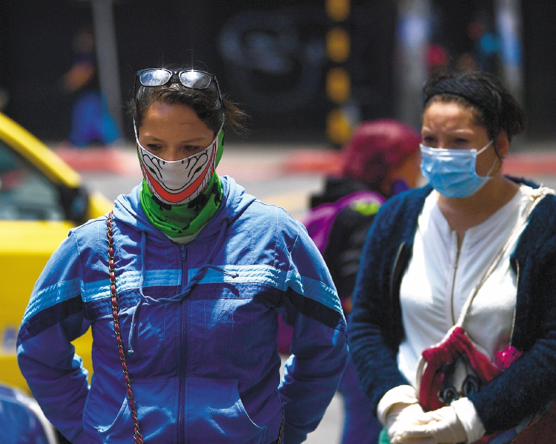 Filas mercados, bancos y tapabocas cuarentena coronavirus