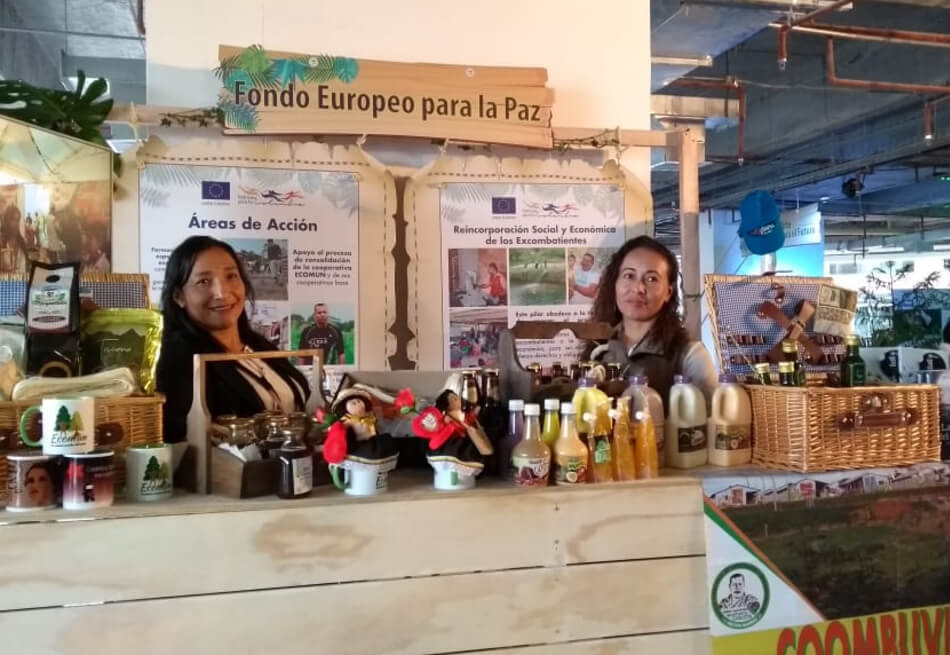 Los productos de la paz que se exponen en la Feria de Europa, en Bogotá