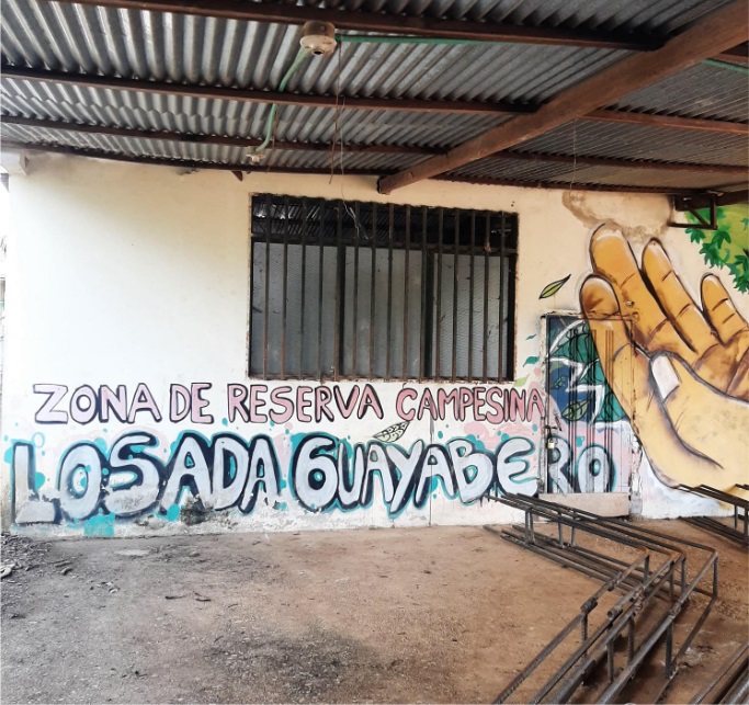 Patio de la casa de ASCAL-G.