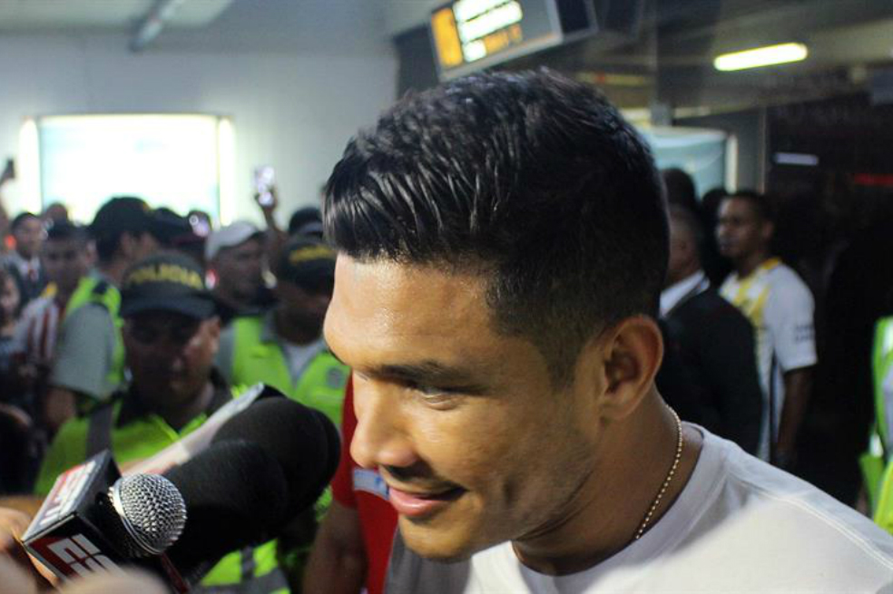 Teófilo Gutiérrez es recibido como héroe en Barranquilla