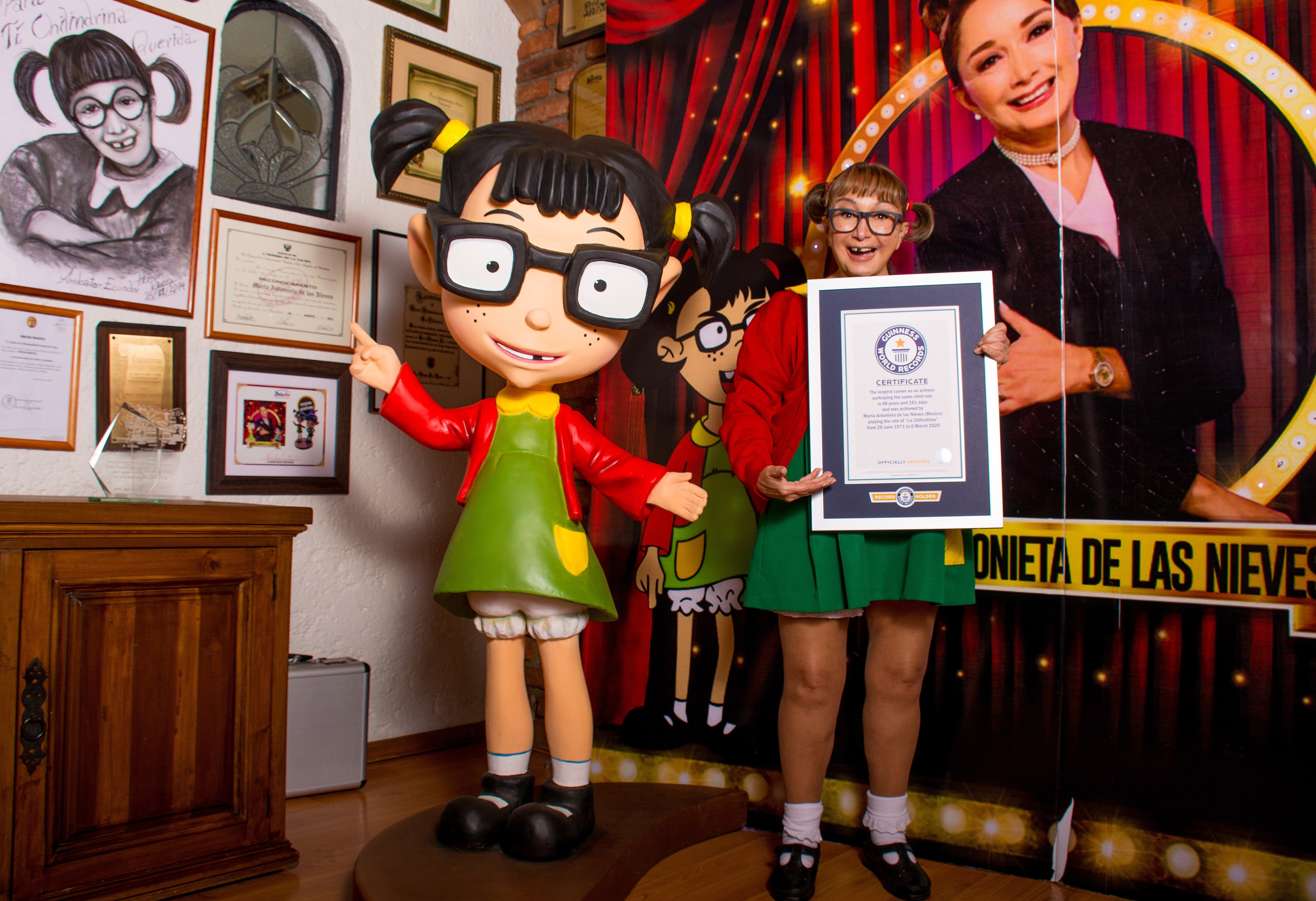 Con La Chilindrina, María Antonieta de las Nieves entra al Guinness Records